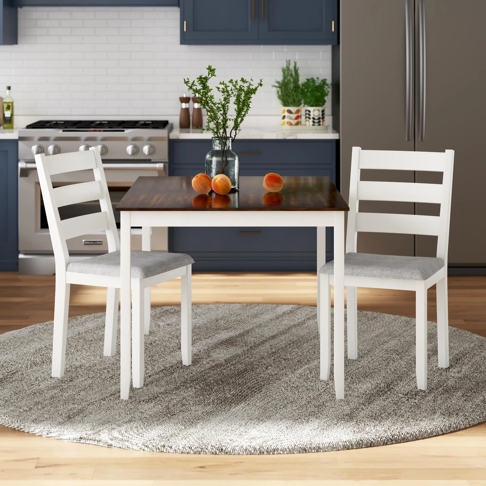 Reila 5-Piece Wood Dining Room Table Set for 4