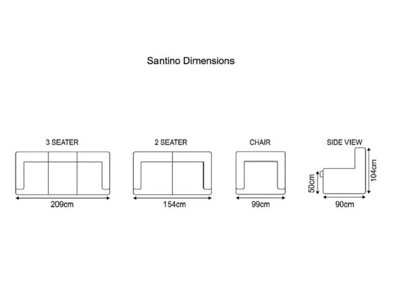 Santino 3RR 2RR Powered Sofas - Grey