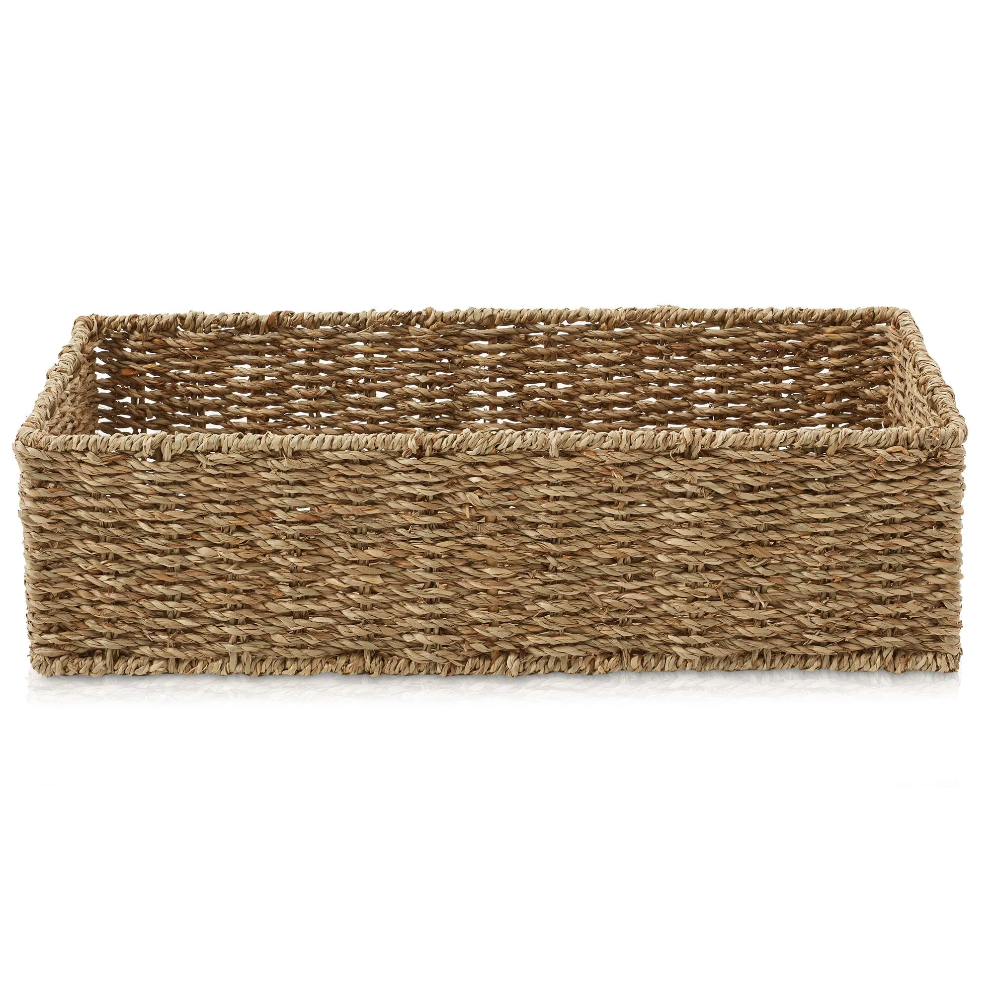 (Set of 2) Bathroom Storage Baskets, Seagrass - Water Hyacinth