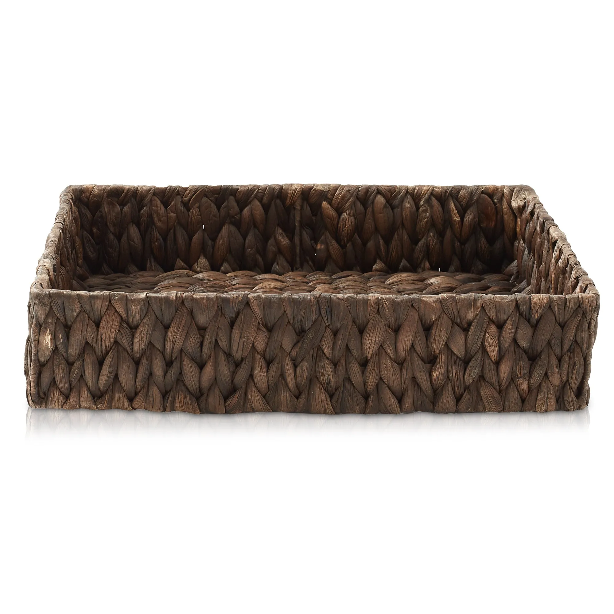 (Set of 2) Bathroom Storage Baskets, Seagrass - Water Hyacinth