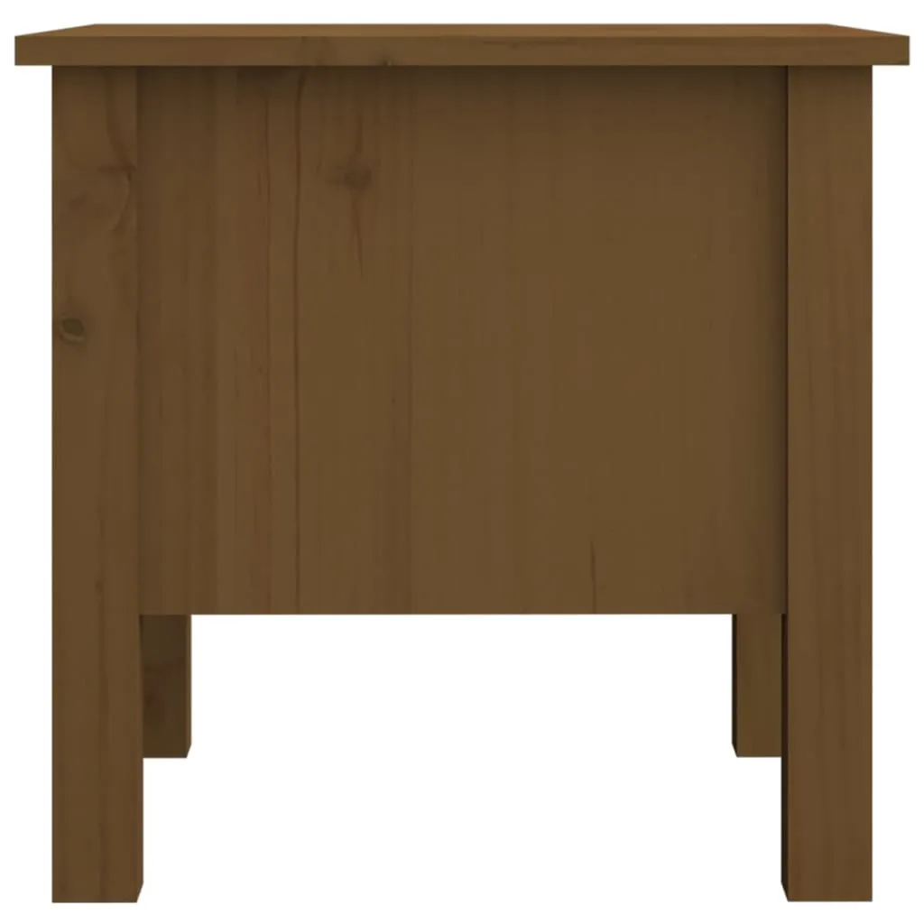 Side Tables 2 pcs Honey Brown 40x40x39 cm Solid Wood Pine