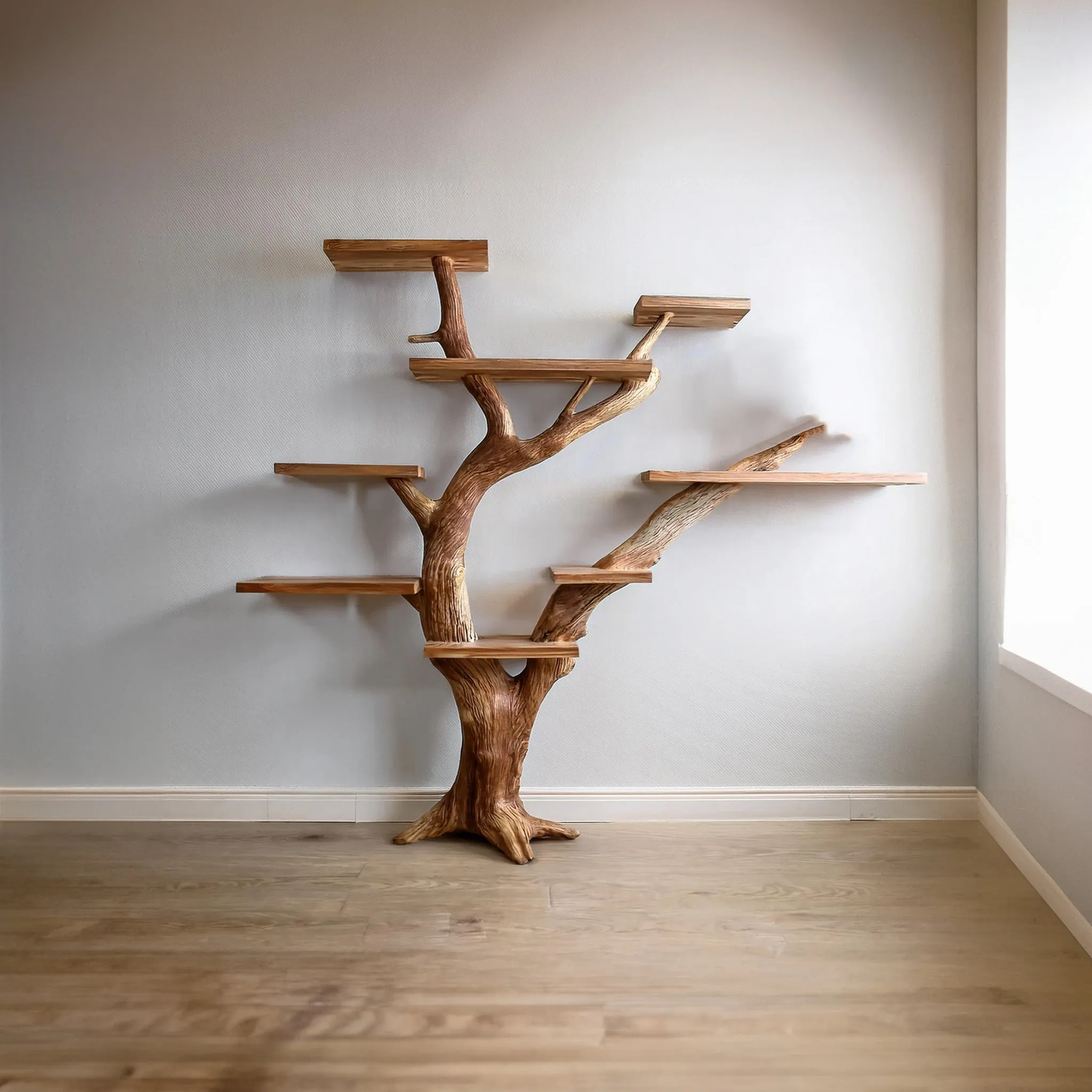 Tree Floating Book Shelf Wall Mount