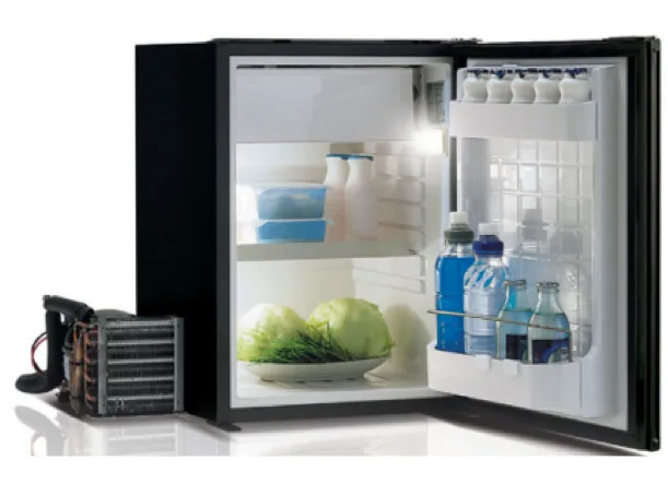 Vitrifrigo C42LBLAL Black Air Lock Fridge 12/24V Remote - 42 Litre