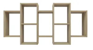 Wall-Hung Bookcase Bilbao 7.0 Wall Shelves Sonoma Oak