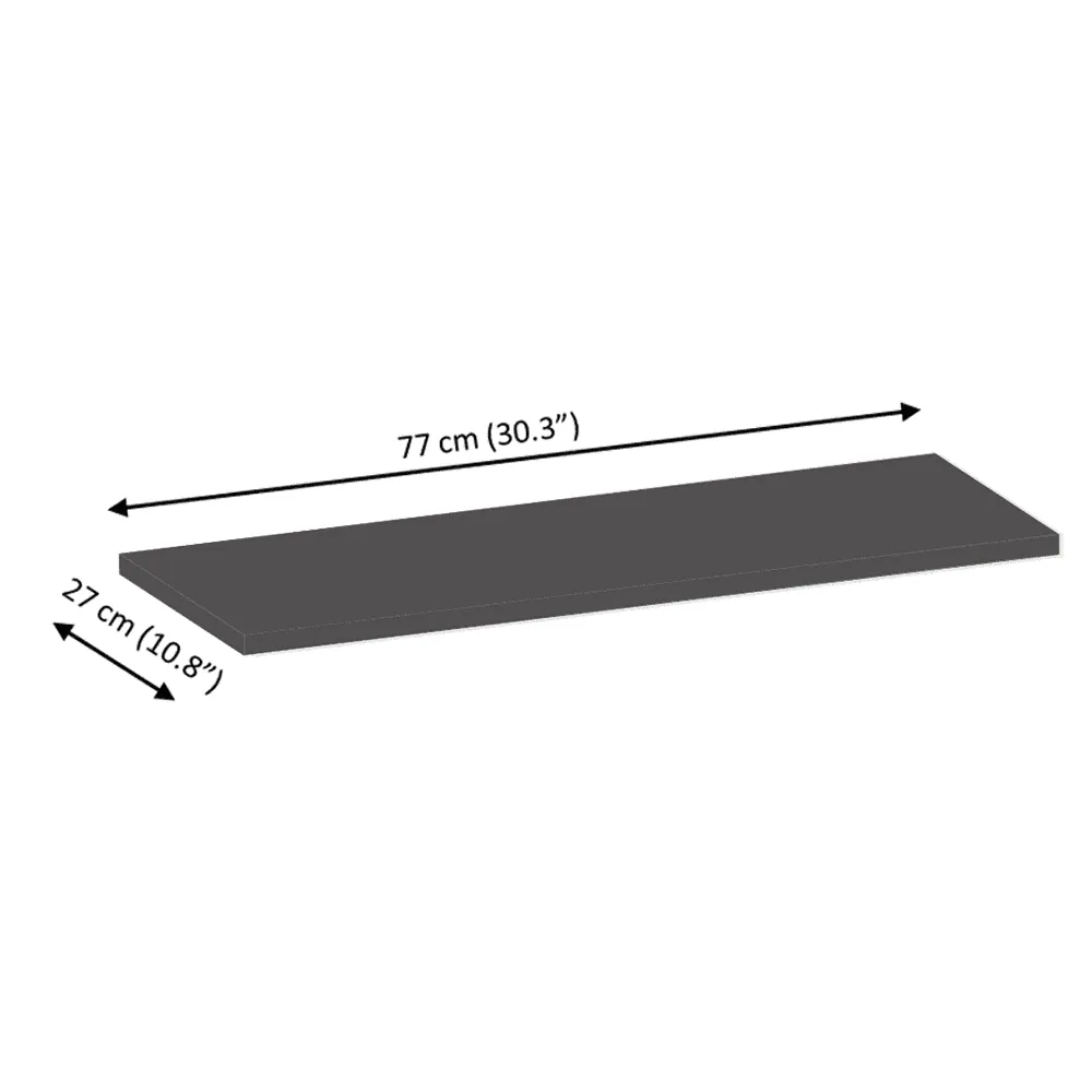 Wall Shelf X80, Add Alpha Bookshelf, Slate Grey