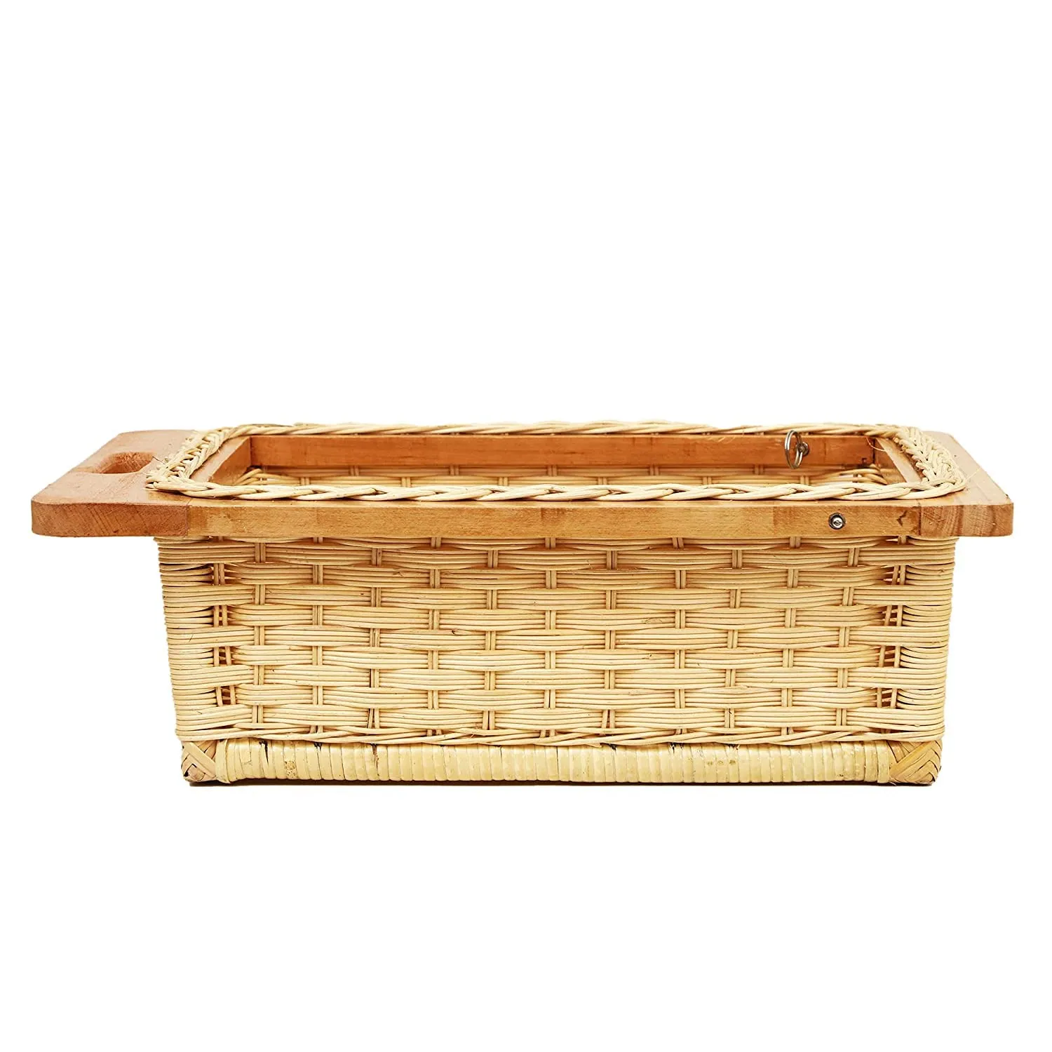 Wicker Basket for Modular Kitchen | Pull Out Wicker Basket 18 x 20 x 8 - Shanvika