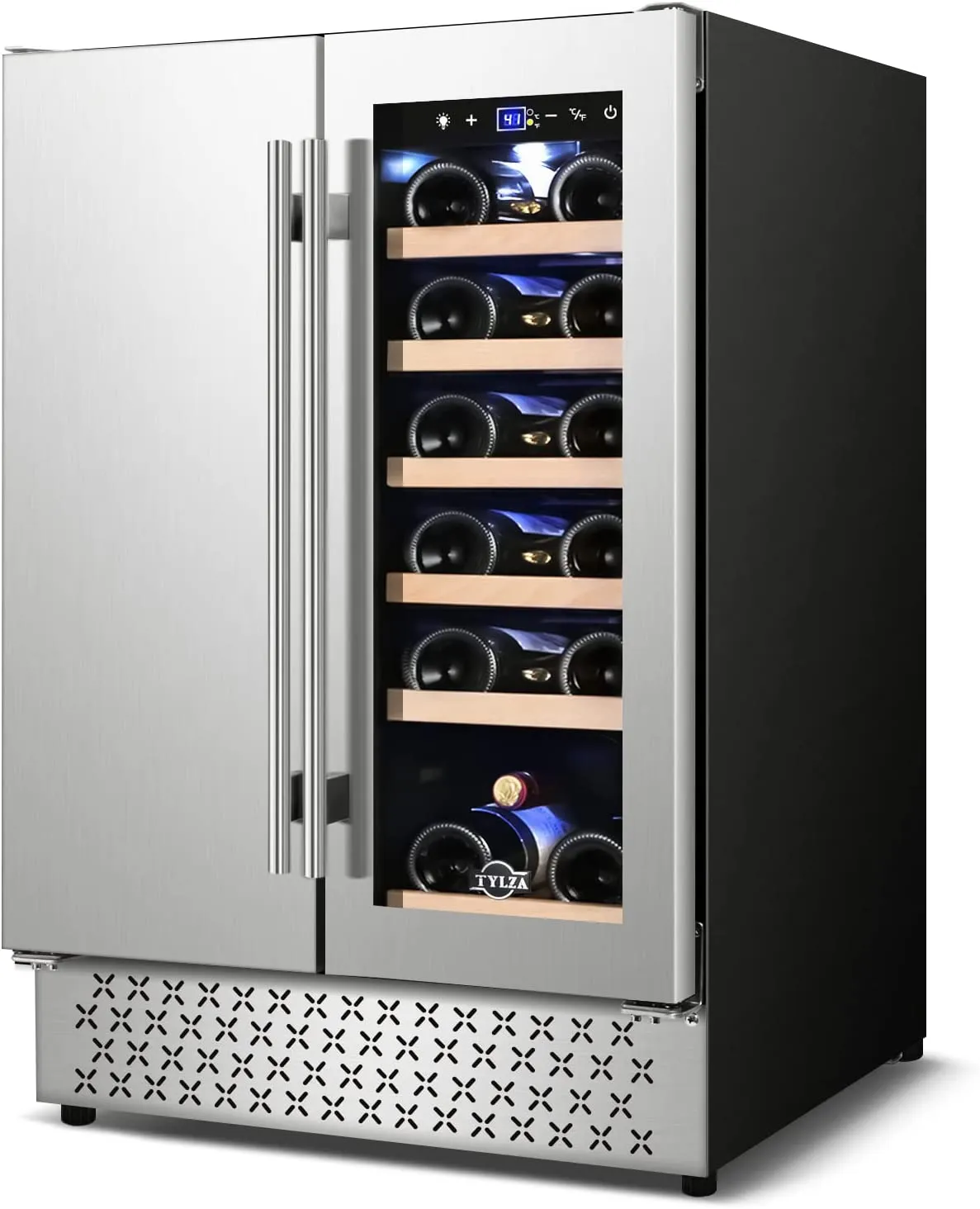 Wine and Beverage Refrigerators,  Stainless Steel Quick Quiet Energy Saving Cooling System