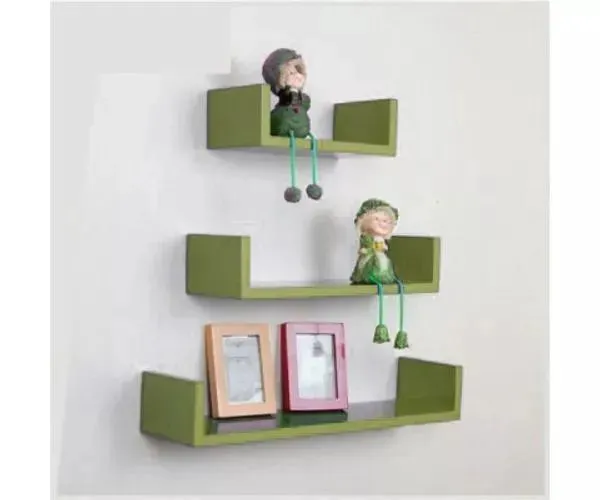 Wooden Handicraft Wall Decor Designer Wall Shelf Pack of 3