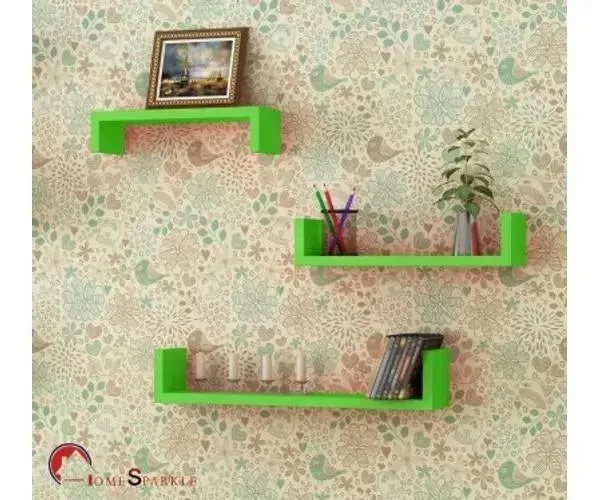 Wooden Handicraft Wall Decor Designer Wall Shelf Pack of 3